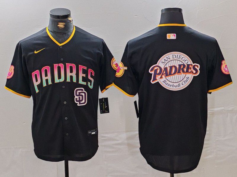 Men San Diego Padres Blank Black Jointly 2024 Nike MLB Jersey style 2->philadelphia phillies->MLB Jersey